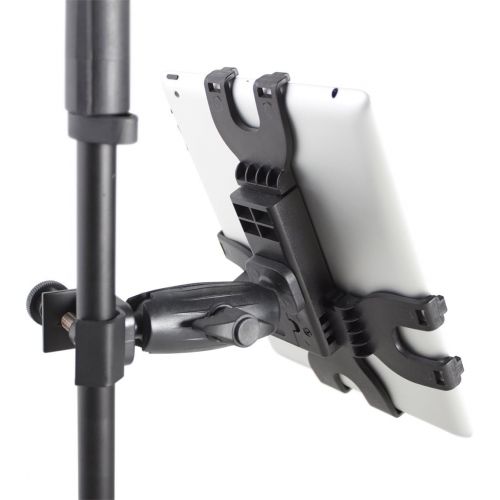  Gator Frameworks Adjustable Clamping Tablet Mount; Attach to Most Standard Mic Stands (GFW-UTL-TBLTCLMP)