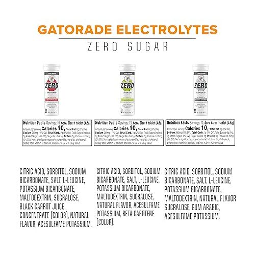  Gatorade Zero Tablets, Variety Pack (Pack of 40)