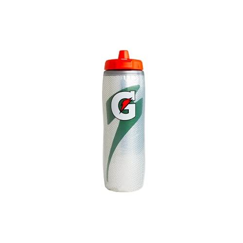  Gatorade Insulated Squeeze Bottle, 30oz, Silver, BPA Free, Double-Wall Insulation