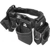 Gatorback B145 Carpenters Triple Combo w/Pro-Comfort Back Support Belt. Heavy Duty Work Belt (Small 26-30 Over Clothing)