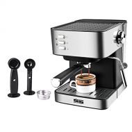 Gazechimp Espresso Machine, 15 Bar Espresso Maker Milk Frother, Professional Espresso Coffee Machine for Cappuccino and Latte