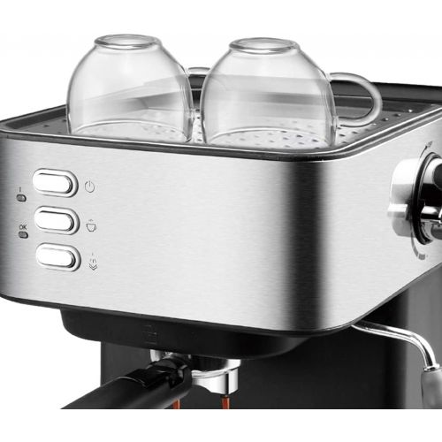  Gazechimp Espresso Machine, 15 Bar Espresso Maker Milk Frother, Professional Espresso Coffee Machine for Cappuccino and Latte