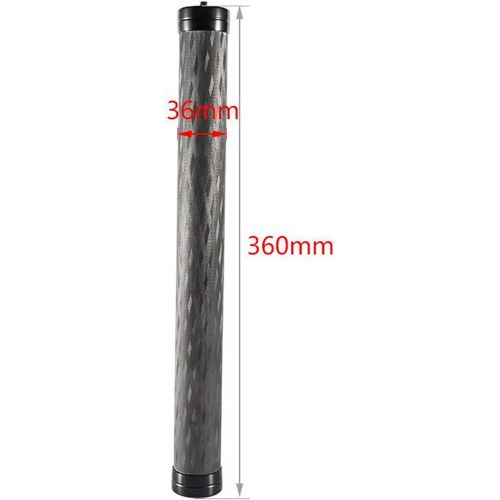  Gazechimp 14.2 inch Carbon Pole Extension Rod Monopod 1/4 Thread Compatible for DJI RS2 RSC2 Ronin SC