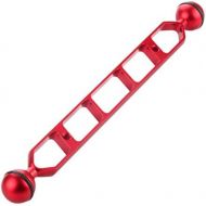 [아마존베스트]Gazechimp 11 Inch Underwater Ball Arm Dual Balls Arm for Underwater Torch / Video Light - Red, 279.4 mm