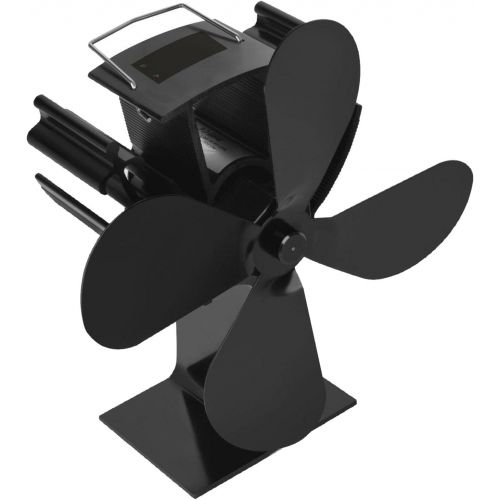  Gazechimp Stove Top Fan for Fireplace, Wood Log Burner 4 Blade Heat Powered Eco Quiet Fan