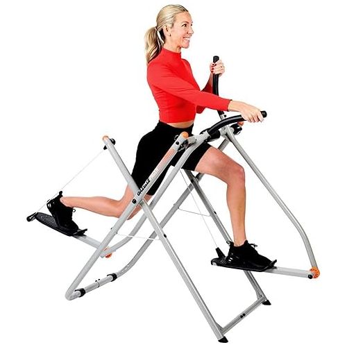  Gazelle Tony Little Total Body Fitness Workout Exercise Elliptical Glider Supports 250-300lbs with Low-Impact Design for Home Gym