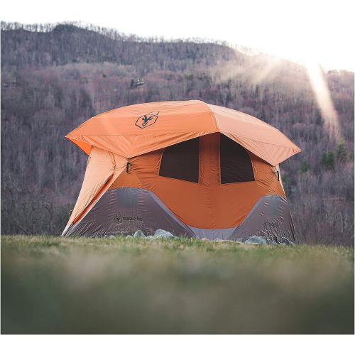  Gazelle Tents 22272 T4 Pop-Up Portable Camping Hub Tent, Easy Instant Set Up in 90 Seconds, 4 Person, Orange