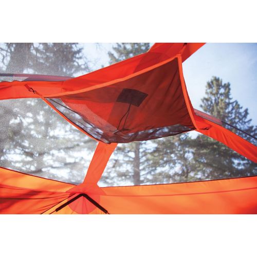  Gazelle Tents 22272 T4 Pop-Up Portable Camping Hub Tent, Easy Instant Set Up in 90 Seconds, 4 Person, Orange