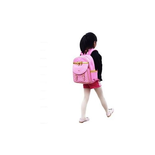  [아마존베스트]Gazigo Children Princess Waterproof PU Backpack for Elementary School Girls