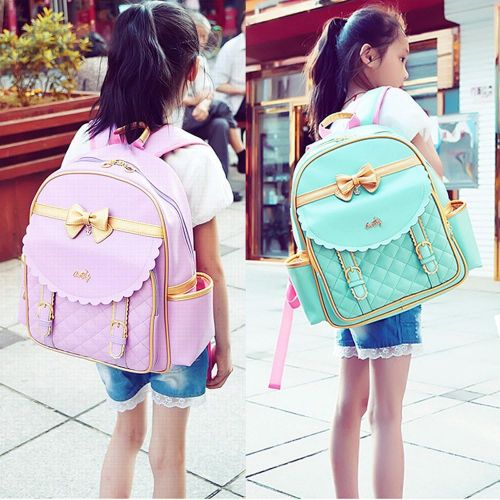  [아마존베스트]Gazigo Children Princess Waterproof PU Backpack for Elementary School Girls