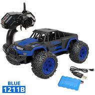Gbell 1:12 Off-Road RC Monster Truck Car Vehicle Toys- 2WD 2.4G Remote Control High Speed RTR RC SUV Pickup Car Buggy Toy Birthday for Boys Kids 8-15 Years Old (Blue A)