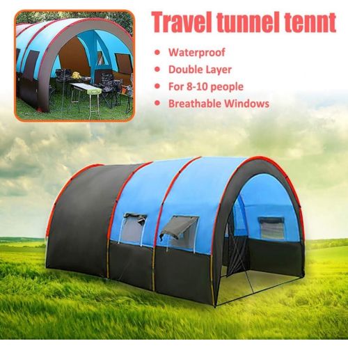  Gbyao Tent 8-10 People Waterproof Portable Travel Camping Tent Walking Double Oxford high Strength Outdoor Tent