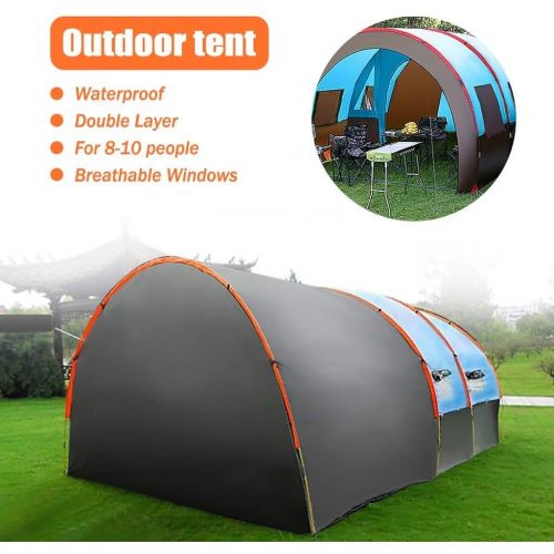  Gbyao Tent 8-10 People Waterproof Portable Travel Camping Tent Walking Double Oxford high Strength Outdoor Tent