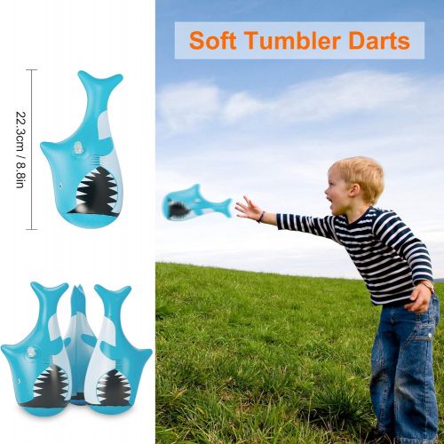  Gdaytao Outdoor Games for Kids, Flarts Lawn Games with 3 Tumbler Darts, Outdoor Toys for Kids and Adults, Outside Sports Games for Boys Girls Family Age 3 4 5 6 7 8 9 10 11 12 Year