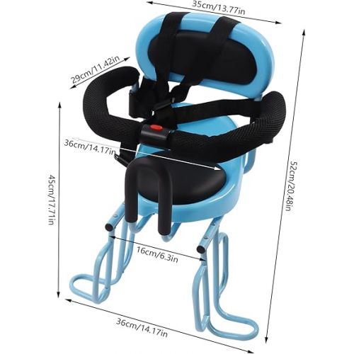  Gdrasuya10 Kids Bike Seat Rear Mounted, Baby Bicycle Toddler Bike Seat Safety Carrier for Adult Bike Attachment,Ebikes,Mountain Bike,Bicycles(Blue)