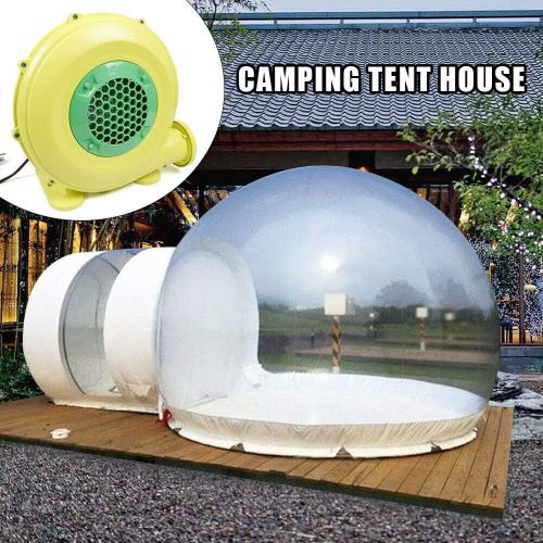  GDRASUYA10 110V 300W 3M Commercial Grade PVC Translucent Inflatable Bubble Tent, Dome Eco Romantic for Outdoor Camping Home Tent+ Silent Blower