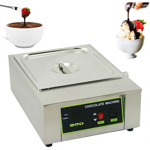  Gdrasuya10 Chocolate Melting Pot 8KG 17.6LB Tempered Chocolate Electric Chocolate Melter Heater for Home Bakery Use (1 Tank)