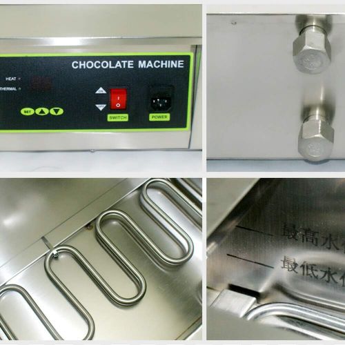  [아마존베스트]Gdrasuya10 Chocolate Melting Pot 8KG 17.6LB Tempered Chocolate Electric Chocolate Melter Heater for Home Bakery Use (1 Tank)