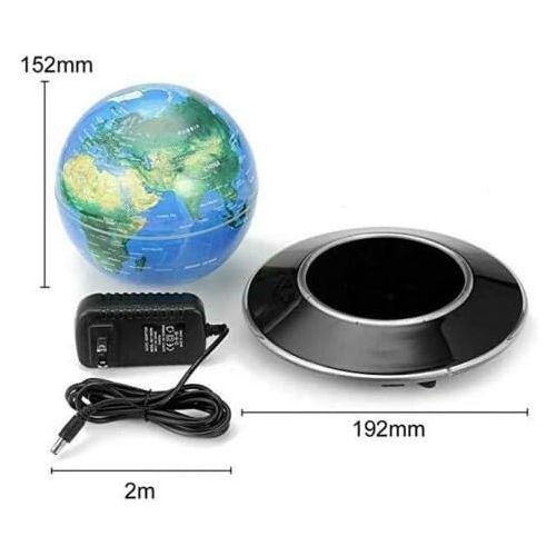  [아마존베스트]Gdrasuya10 Magnetic Globe, Colorful Light Magnetic Levitation Floating Globe World Map for Home Office Decorate(6 inch)