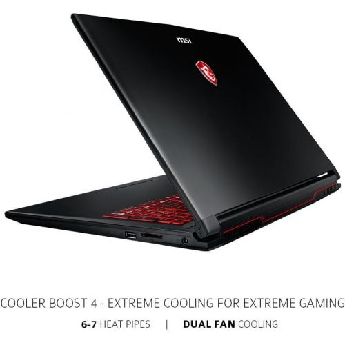  MSI GL72M 17.3 Full HD Gaming Laptop - 7th Gen. Intel Core i7-7700HQ Processor up to 3.80 GHz, 32GB Memory, 1TB SSD, 2GB NVIDIA GeForce GTX 1050 Graphics, Windows 10 Pro