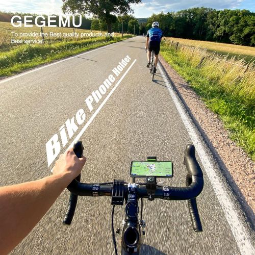  [아마존베스트]HTD Bike Phone Mount,【Super Stable & Anti Shake】 Anti-Theft Screw Design, Bicycle & Motorcycle Handlebar Cell Phone Holder Universal, for 4-7 inches Android Cell Phones and GPS
