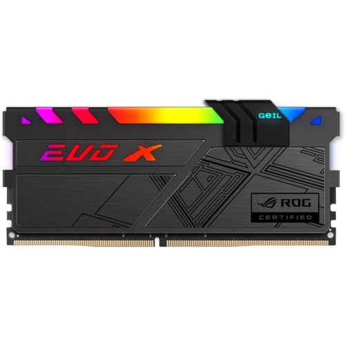  GeIL ROG EVO X II DDR4 RAM, 16GB (8GBx2) 3000MHz 1.35V XMP2.0, Long DIMM High Speed Desktop Memory, Hardcore Immersive Gaming/Multimedia Content Creation/Quality Live Streaming