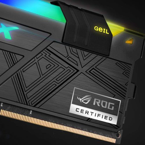  GeIL ROG EVO X II DDR4 RAM, 16GB (8GBx2) 3000MHz 1.35V XMP2.0, Long DIMM High Speed Desktop Memory, Hardcore Immersive Gaming/Multimedia Content Creation/Quality Live Streaming