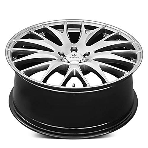  Gear Alloy 726M Big Block Black with Machined Face and Spot Milled Lip Accents Wheel with Machined Finish (17x9/8x6.50, 18mm Offset)