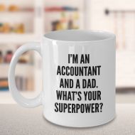 /Gear2Inspire Funny Accountant Dad Coffee Mug  Cool Certified Public Accountant Daddy Gift  Fathers Day Birthday Christmas Gift Idea for Auditor CPA