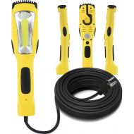 [아마존 핫딜] GearIT LED COB Work Light 1200 Lumen - 15ft Extra Long 16 Gauge SJTW Indoor/Outdoor Extension Cable