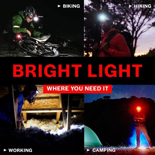  GearLight LED Head Lamp - Pack of 2 Outdoor Flashlight Headlamps w/ Adjustable Headband for Adults and Kids - Hiking & Camping Gear Essentials - S500?