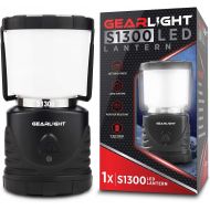 GearLight LED Camping Lantern S1300 - Up to 72 Hours Battery Powered Light - Outdoor, Camp, Tent, Hurricane, and Emergency Lanterns