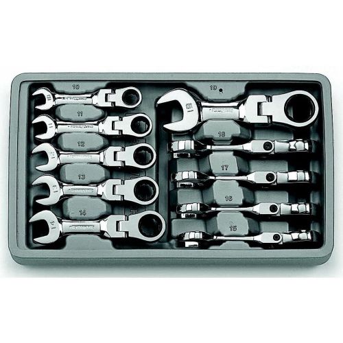  GearWrench 10-Piece Metric Stubby Flex Set