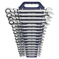 GearWrench 9902D 16-Piece Metric Flex-Head Combination Ratcheting Wrench Set