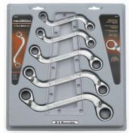 GearWrench EHT85299 5 Piece S Shape Reversible Double Box Ratcheting Wrench Set - Metric