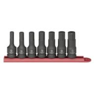 GearWrench 84941 7 Piece 12 Drive 6 Point Sae Hex Impact Socket Set