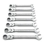 GearWrench Flex Head Metric Comb 7 Piece Wrench Set