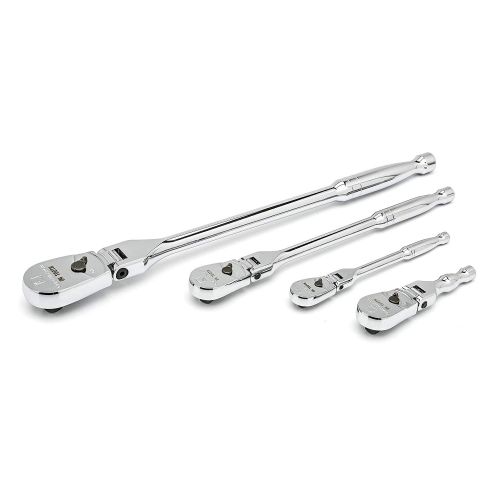  GearWrench 81230F 4-Piece Full Polish Flex Handle Ratchet Set