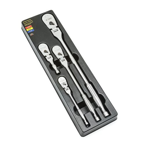  GearWrench 81230F 4-Piece Full Polish Flex Handle Ratchet Set