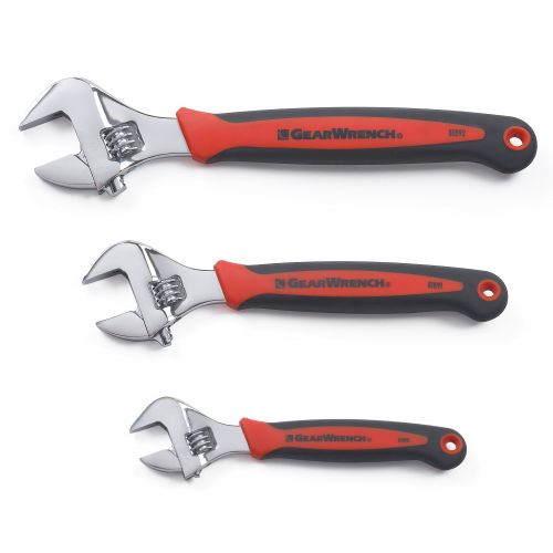  GearWrench 81990 3-Piece Adjustable Wrench Set