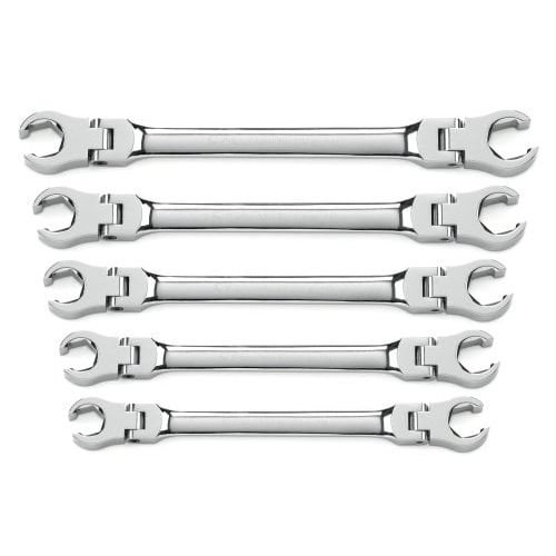  GearWrench 5 Piece Flex Flare Nut Wrench Set SAE