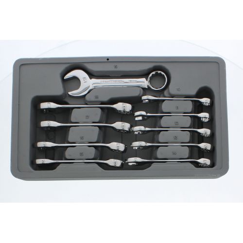  GearWrench 10 Piece Stubby Wrench Set 10-19MM