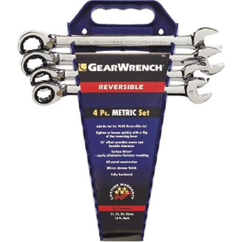  GearWrench 4 Piece Reversible Completer Wrench Set Metric