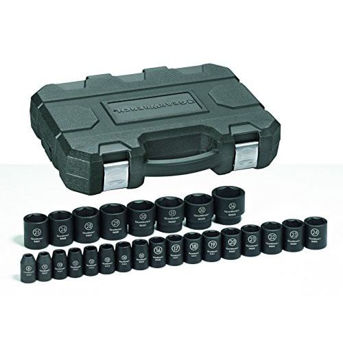  GearWrench 84933N 25-Piece 12 in. Drive Metric Impact Socket Set