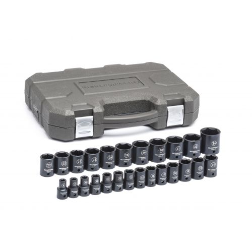  GearWrench 84933N 25-Piece 12 in. Drive Metric Impact Socket Set