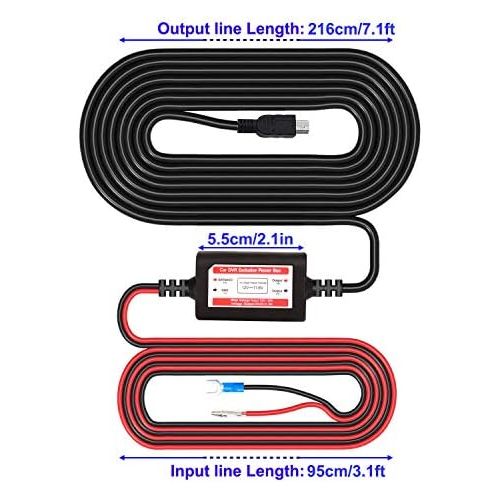  Gebildet Dash Cam Hardwire Kit Mini Micro USB 12V 24V to 5V, Low Voltage Protection ACN/ACS/ACU/ACZ Micro 2 Add a fuse holder for the circuit.