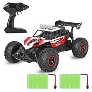 Geburun RC Car, Newest 2.4 GHz High Speed Remote Control Car 1/16 Scale Off Road RC Truck with Two Rechargeable Batteries, High Speed Monster Truck Racing Toy Car for Adults & Kids