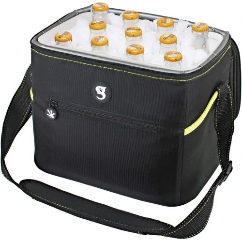  geckobrands Medium Removable Hardliner Tote Cooler ? Holds Up to 12 Cans or 11 Bottles, 3 Pockets/2 Neoprene