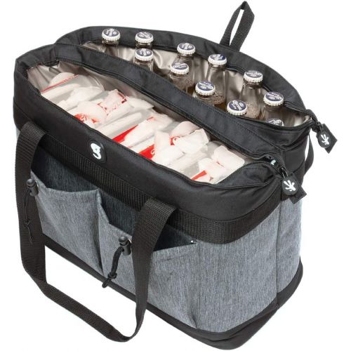  geckobrands 2 Compartment Tote Cooler ? Holds Up to 40 Cans or 24 Bottles, Available in 6 Colors