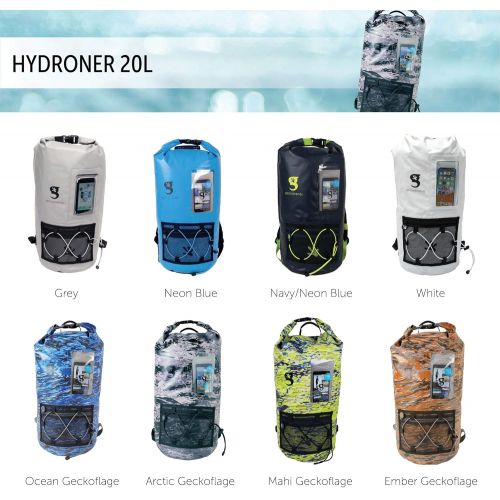  geckobrands Hydroner 20L Waterproof Backpack ? Lightweight Dry Bag, Available in 6 Colors